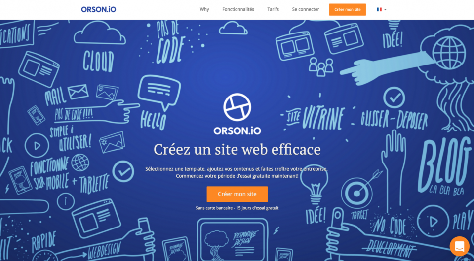 Orson.io :  la création simple de votre site internet performant